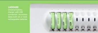 JYSK Laddare universal battery charger with usb connection offer