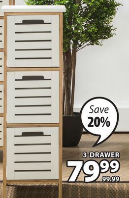 JYSK Fyn 3-drawer offer