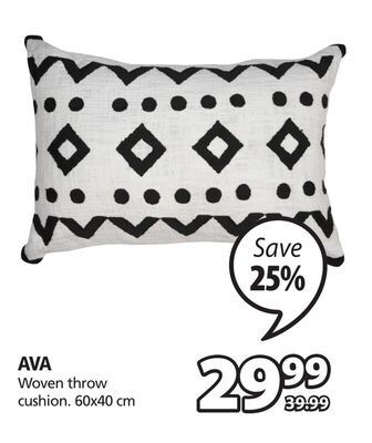 JYSK Ava woven throw cushion offer