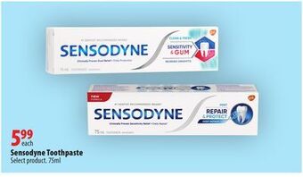London Drugs Sensodyne toothpaste offer