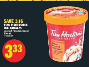 No Frills Tim hortons ice cream 500ml offer