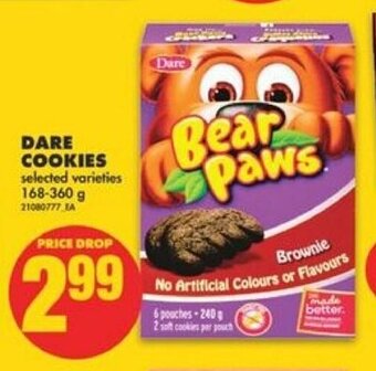 No Frills Dare cookies offer