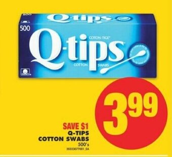 No Frills Q-tips cotton swabs 500's offer