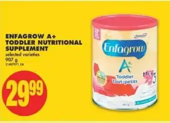 No Frills Enfagrow A+ toddler nutritional supplement 907g offer