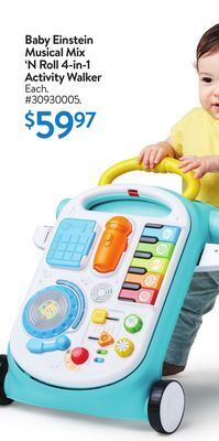 Walmart Baby einstein musical mix 'n roll 4-in-1 activity walker offer