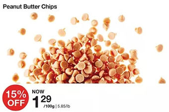 Bulk Barn Peanut butter chips offer