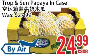 Bestco Food Mart Trop & sun papaya offer