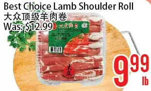 Bestco Food Mart Best choice lamb shoulder roll offer