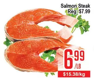Skyland Foodmart Salmon steak offer