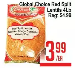 Skyland Foodmart Global choice red split lentils offer