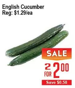 Skyland Foodmart English cucumber offer