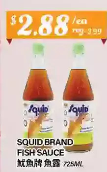 Btrust Supermarket Squid brand fish sauce offer