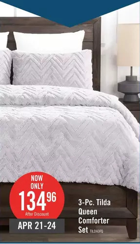 The Brick Tilda 3-piece full/queen comforter set offer