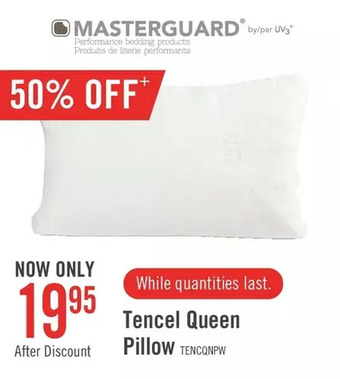The Brick Masterguard® tencel™ memory foam queen pillow offer