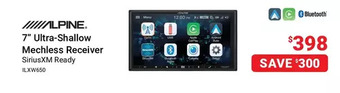 Visions Electronics Alpine 7 ultra-shallow mechless receiver offer