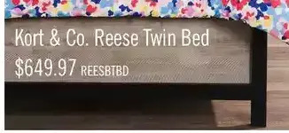 The Brick Reese twin bed - black and grey offer