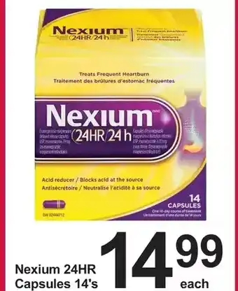 Pharmasave Nexium 24hr capsule 14's offer