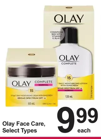 Pharmasave Olay face care offer