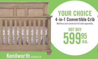 The Brick Kenilworth 4-in-1 convertible crib offer