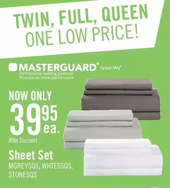 The Brick Masterguard® ultra advanced 4-piece queen sheet set - grey offer