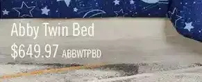 The Brick Abby twin panel bed offer