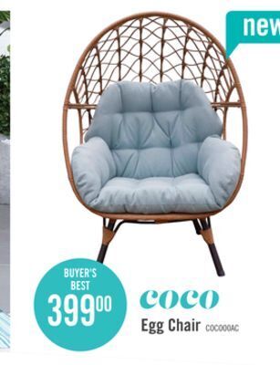 The Brick Coco egg patio chair offer