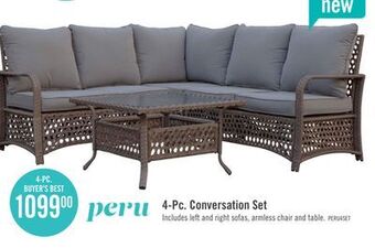 The Brick Peru 4-piece patio conversation set offer