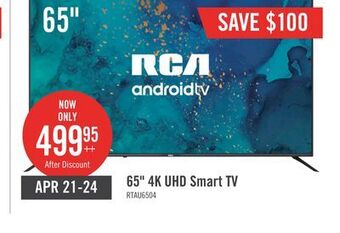 The Brick Rca 65 android uhd tv - rtau6504 offer