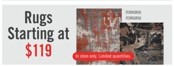 The Brick Furrow area rug - 5' x 7'6 offer