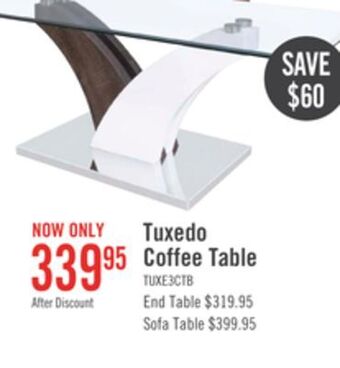 The Brick Tuxedo coffee table offer