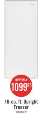 The Brick Frigidaire 16 cu. ft. upright freezer - fffu16f2vw offer