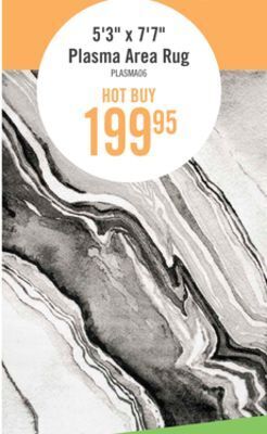 Plasma area rug - 53 x 77