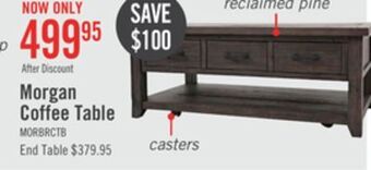 The Brick Morgan coffee table - brown offer