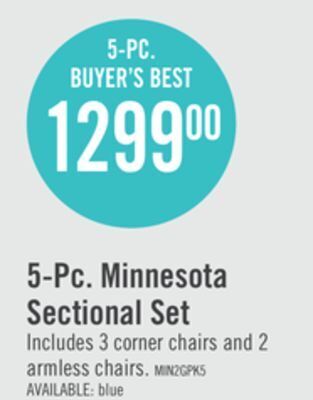 The Brick Minnesota 5-piece patio set - grey offer