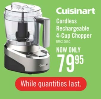 The Brick Cuisinart evolutionx™ cordless rechargeable 4-cup chopper - rmc-100c offer
