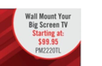The Brick Corliving tilting wall mount for 40 - 100 televisions offer