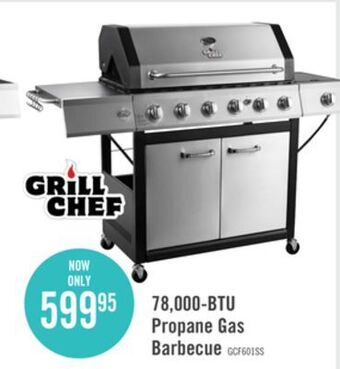 The Brick Grill chef 78,000 btu propane gas barbecue - gcf601ssp offer