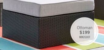 The Brick Minnesota patio ottoman - grey offer
