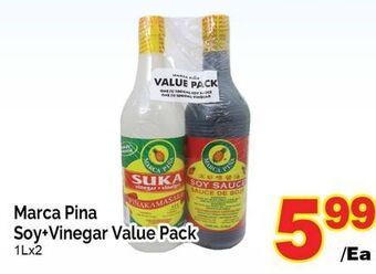 T&T Supermarket Marca pina soy+vinegar value pack, 1lx2 offer