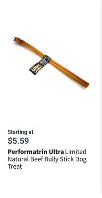 Petvalu Limited natural beef bully stick dog treat offer