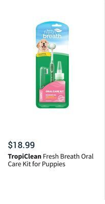 Petvalu Fresh breath oral care kit for puppies offer