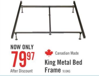 The Brick Deluxe full/queen/king metal bed frame with caster wheels offer