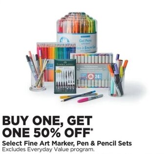 Michaels Select Fine Art Marker, Pen & Pencil Sets offer