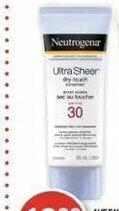 Shoppers Drug Mart Neutrogena sun care products offer