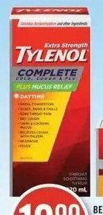Shoppers Drug Mart Tylenol complete liquid (250ml-270ml) offer