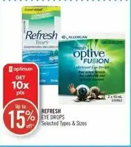 Shoppers Drug Mart Refresh eye drops offer