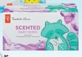 Shoppers Drug Mart PC scented baby wipes 600's offer