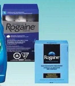 Shoppers Drug Mart Rogaine hair regrowth treatments offer