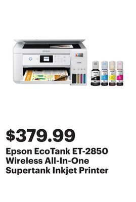 Best Buy Epson ecotank et-2850 wireless all-in-one supertank inkjet printer offer