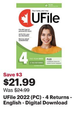 Best Buy Ufile 2022 (pc) - 4 returns - english - digital download offer